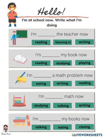 Present Progressive Kids 2