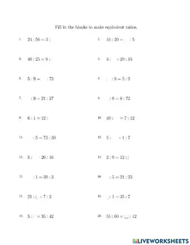 Equivalent Fraction