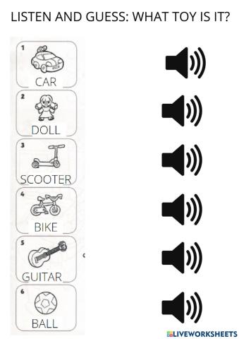 Listen and guess: what toy is it?