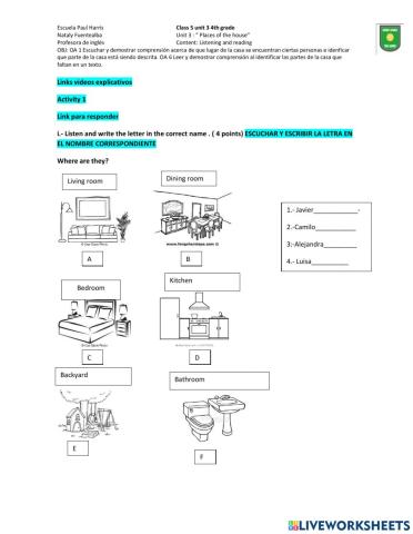 Class 5 unit 3 3rd grade