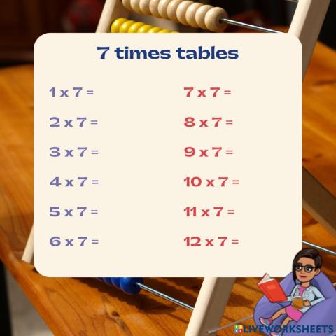 7 Time Tables