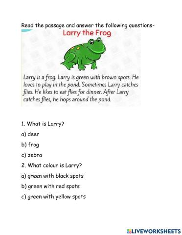 Reading comprehension2