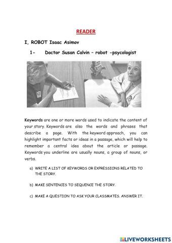 I, robot - reader
