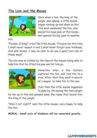 The Lion and The Mouse
