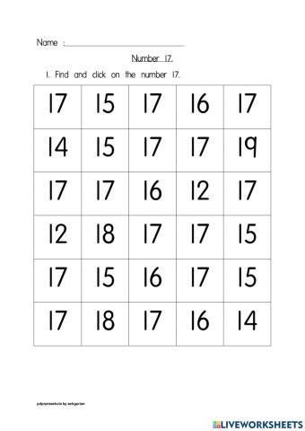 Number 17