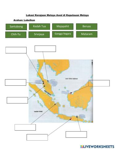 Lokasi kerajaan melayu awal