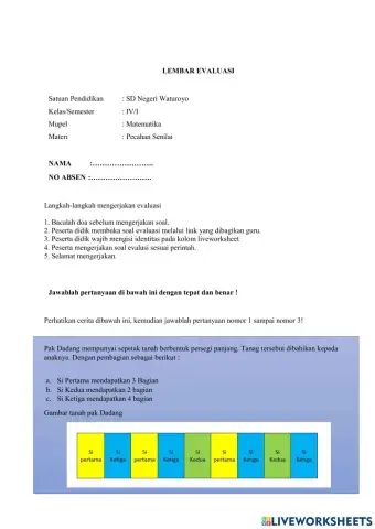 Evaluasi pecahan senilai