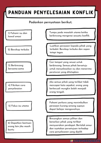 Panduan Penyelesaian Konflik