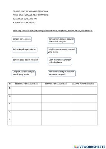 Kalah menang adat bertanding
