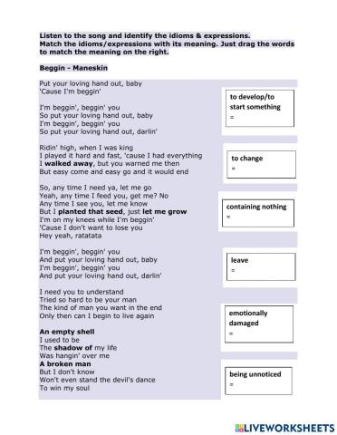 Idioms & expressions