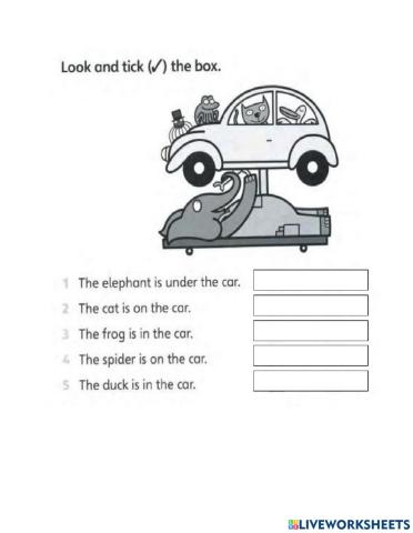 Super minds year 1 unit 3: in on under