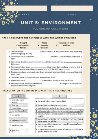 DOWNLOAD: Unit 5 (Vocabulary Enrichment)