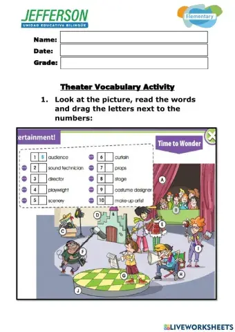 Theater Vocabulary