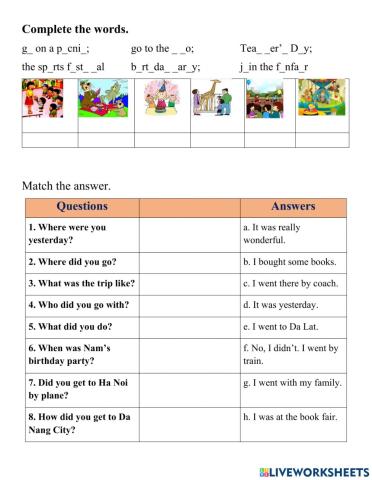 Tieng Anh 5 Unit 4 Lesson 2