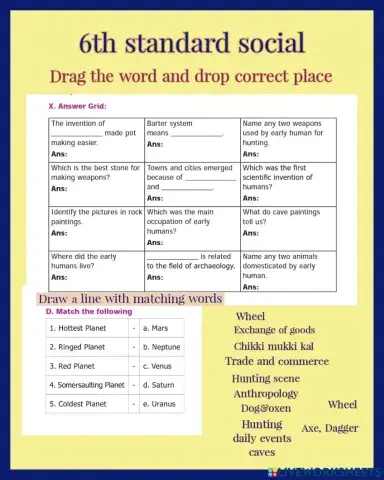 6 Th STD SOCIAL- Human Evolution