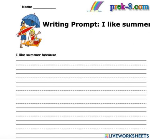 I lIke summer vacation because...