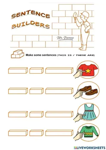 This is - These are (Sentence Builders)