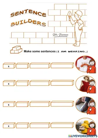 I am wearing... (Sentence Builders)