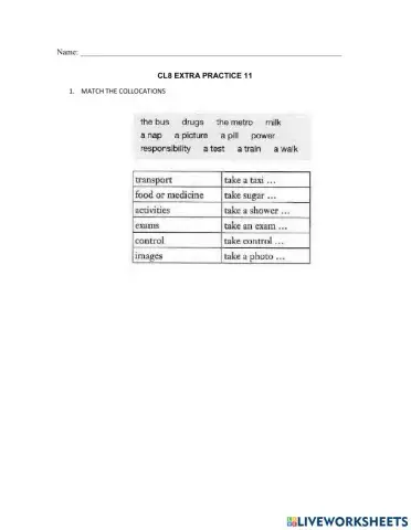 CL8 Extra Practice 11