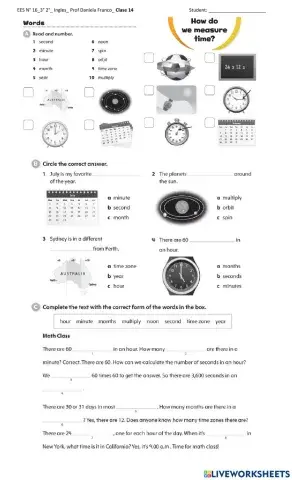 How do we measure time?