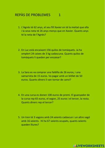 Repàs problemes 1