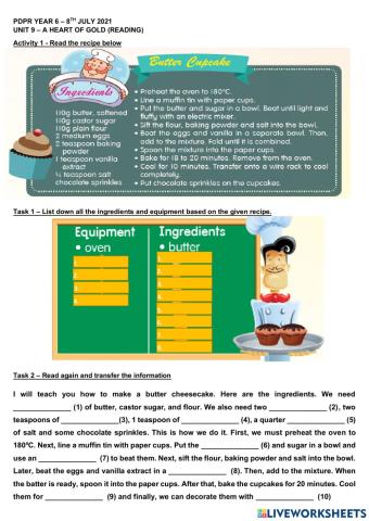 Unit 9 - A Heart of Gold