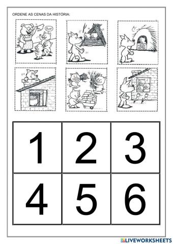 Os três porquinhos - SEQUÊNCIA LÓGICA