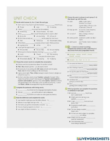Gold b2-unit check 3