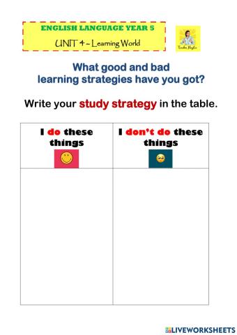 Study strategy