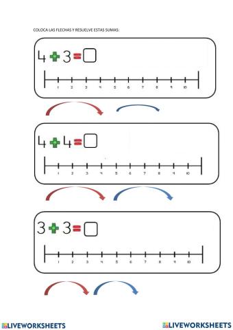 Suma con Recta numérica