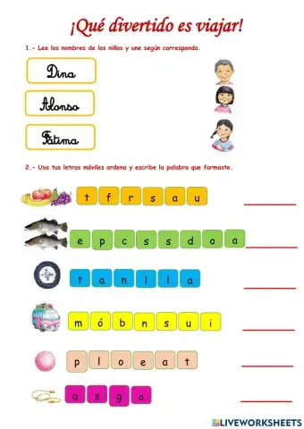 Lectura: ¡Qué divertido viajar!