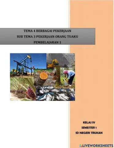 LKPD Kelas 4 Tema 4 ST 3 PB 1