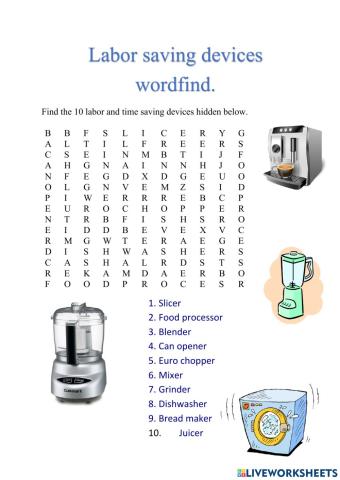 Labour and time saving devices