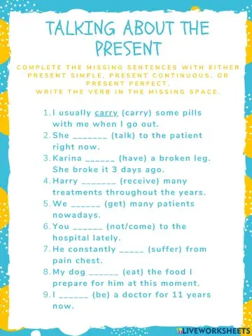 Talking about the present (review)