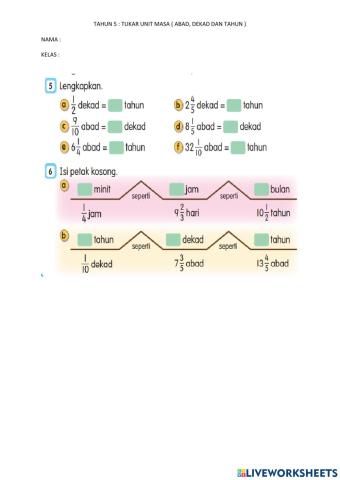 Tukar unit masa part 2
