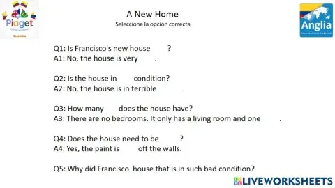 A new home- questions