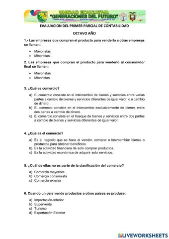 El comercio y el comerciante