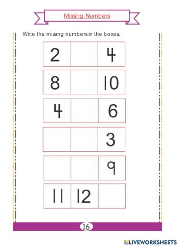 Missing Numbers
