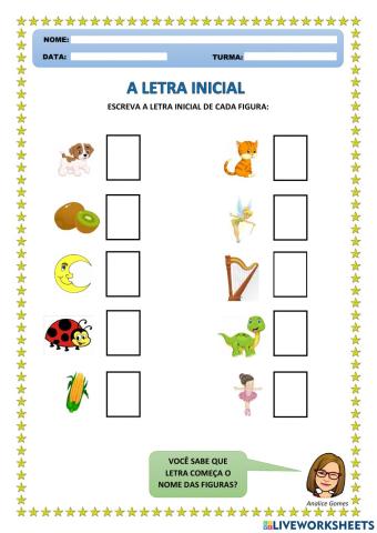 A Letra Inicial
