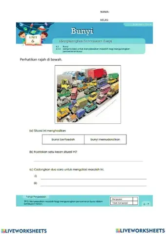 6.1.5 Mengurangkan Pencemaran Bunyi