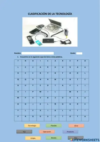 Clasificacìon de la Tecnologìa
