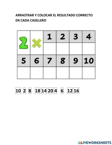 Repaso tabla del 2