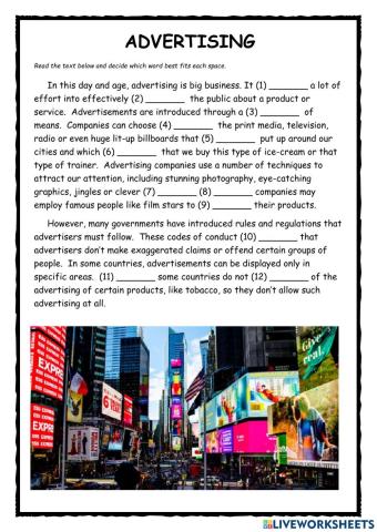 Advertising FCE Exercise