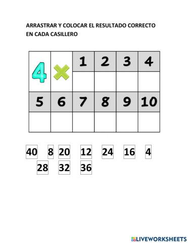 Multiplicar por 4