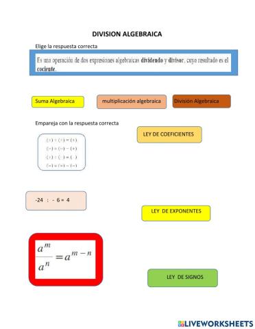División algebraica 2