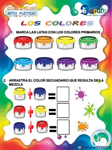 Colores primarios y secundarios