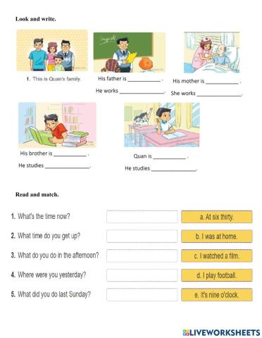 Tieng Anh 4 Unit 12 Look and write