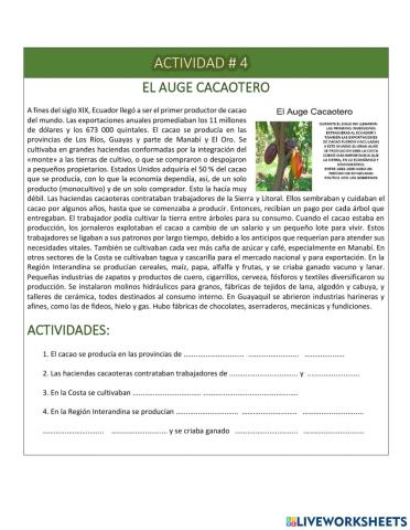 Auge cacaotero