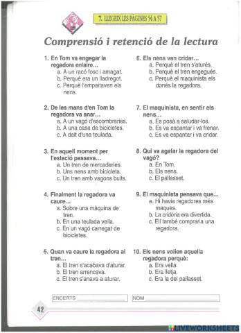 Quina regadora p. 54 a 57