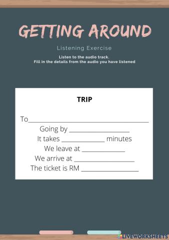 Getting around listening revision